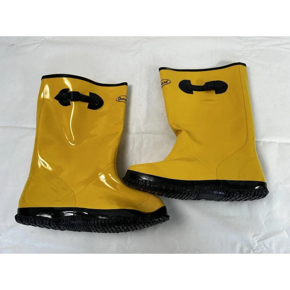 Uline Rubber Boots Yellow Durawear Size 12 S-10486